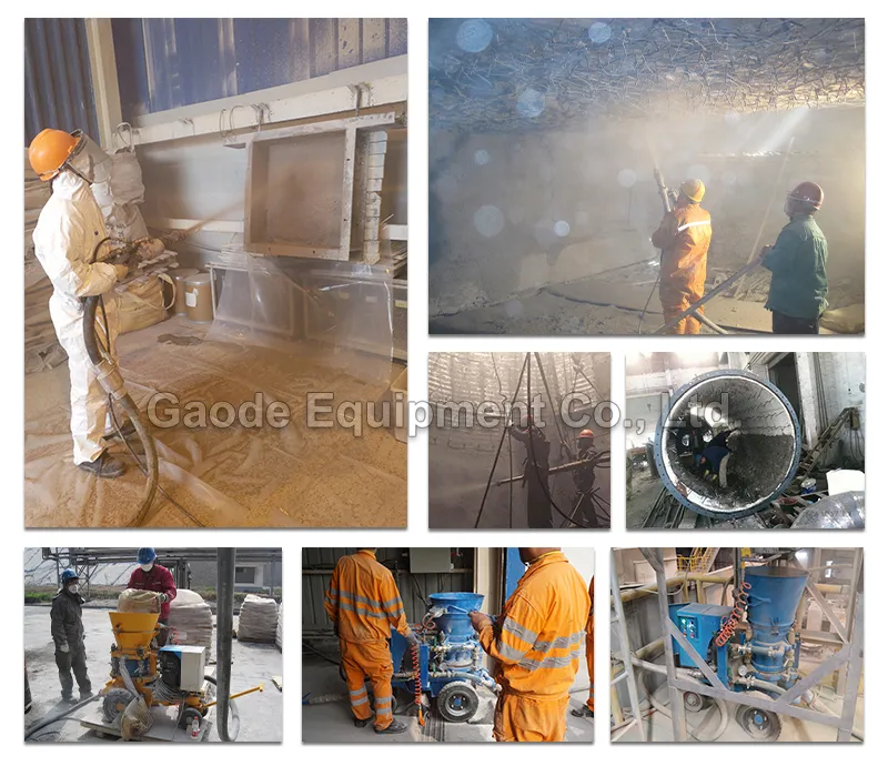 GAODETEC GZ-9ER High-Performance Refractory Gunning Machine For Dry-mix Shotcrete
